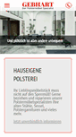 Mobile Screenshot of polstermoebel-gebhart.de