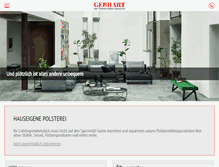 Tablet Screenshot of polstermoebel-gebhart.de